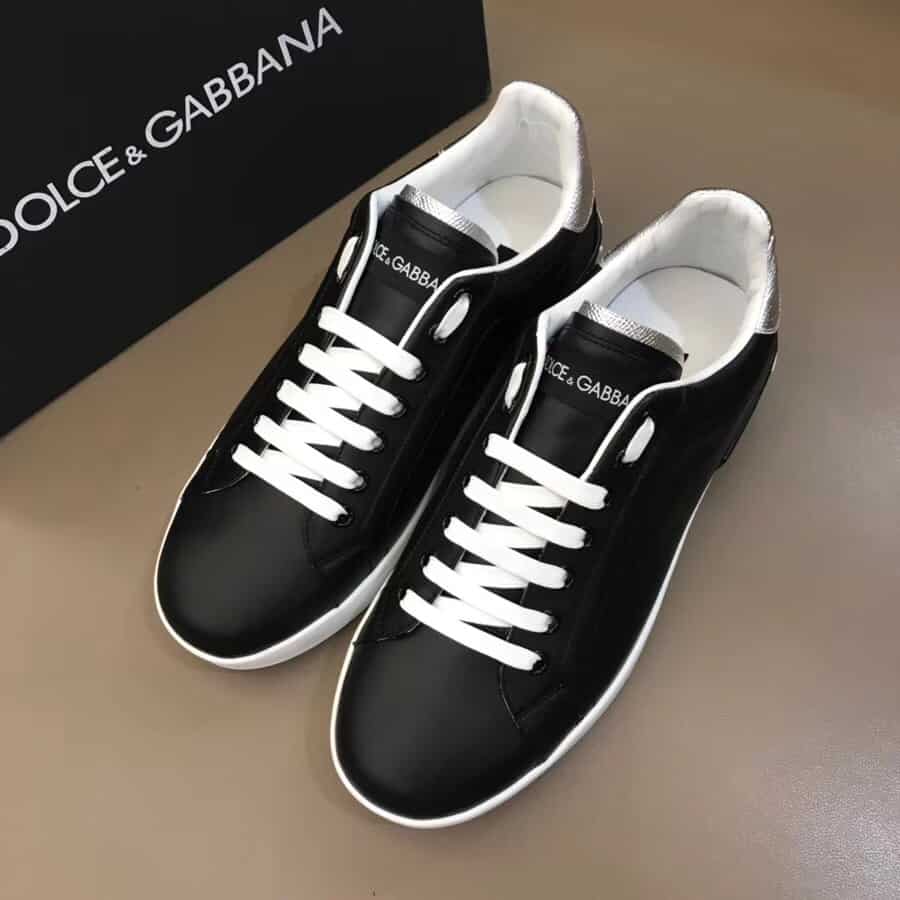 DOLCE & GABBANA CALFSKIN NAPPA PORTOFINO SNEAKERS - DG25