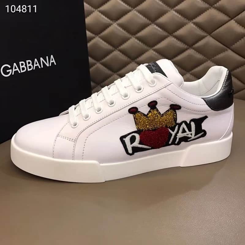 DOLCE & GABBANA ROYAL PATCH SNEAKERS - DG4