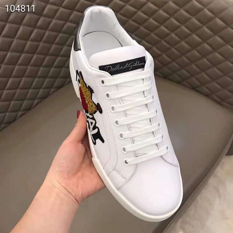 DOLCE & GABBANA ROYAL PATCH SNEAKERS - DG4