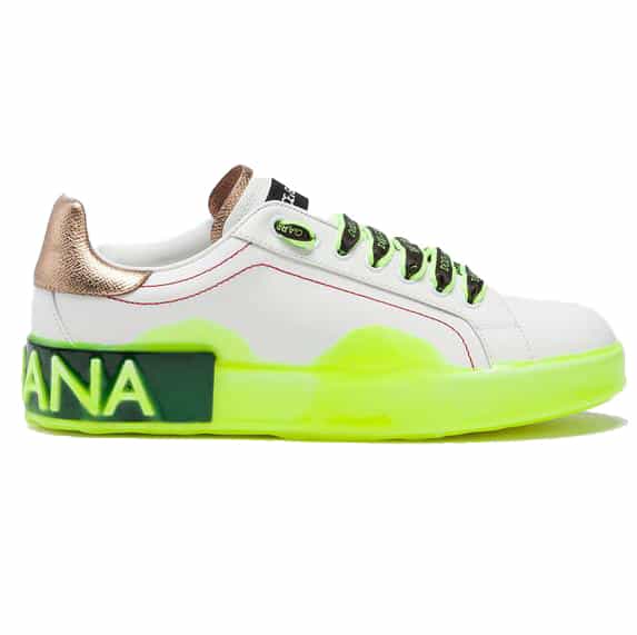 DOLCE & GABBANA PORTOFINO MELT SNEAKERS IN PRINTED NAPPA CALFSKIN - DG17