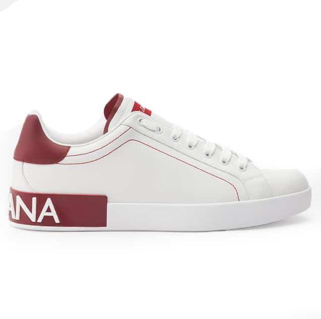 DOLCE & GABBANA CALFSKIN NAPPA PORTOFINO SNEAKERS - DG14