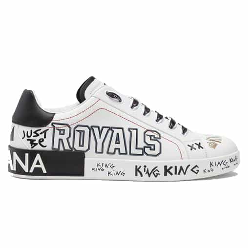 DOLCE & GABBANA PORTOFINO SNEAKERS IN PRINTED NAPPA CALFSKIN - DG12