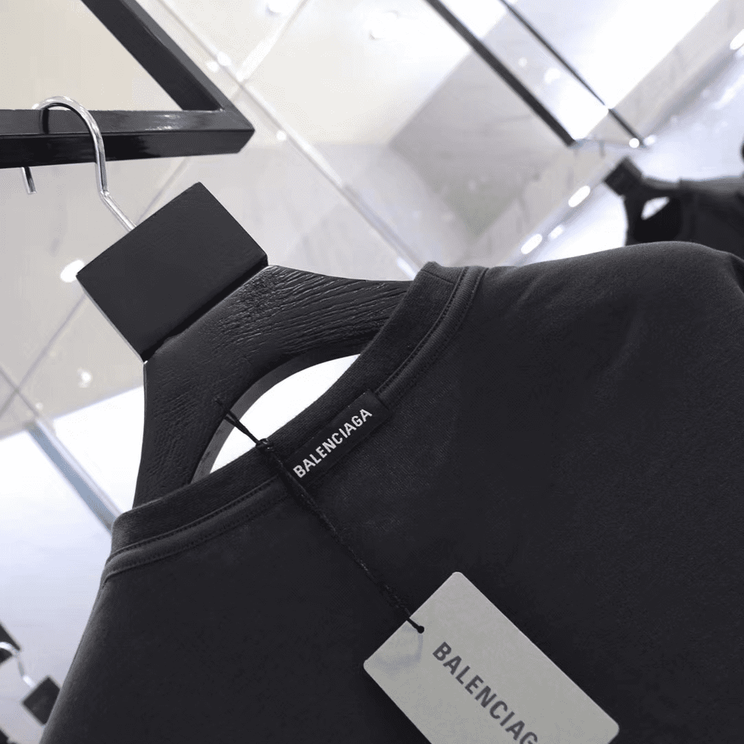 BALENCIAGA X-RATED BLACK COTTON-JERSEY T-SHIRT - BB39