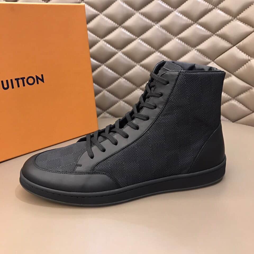 LOUIS VUITTON OFFSHORE HIGH TOP SNEAKER 'BLACK'