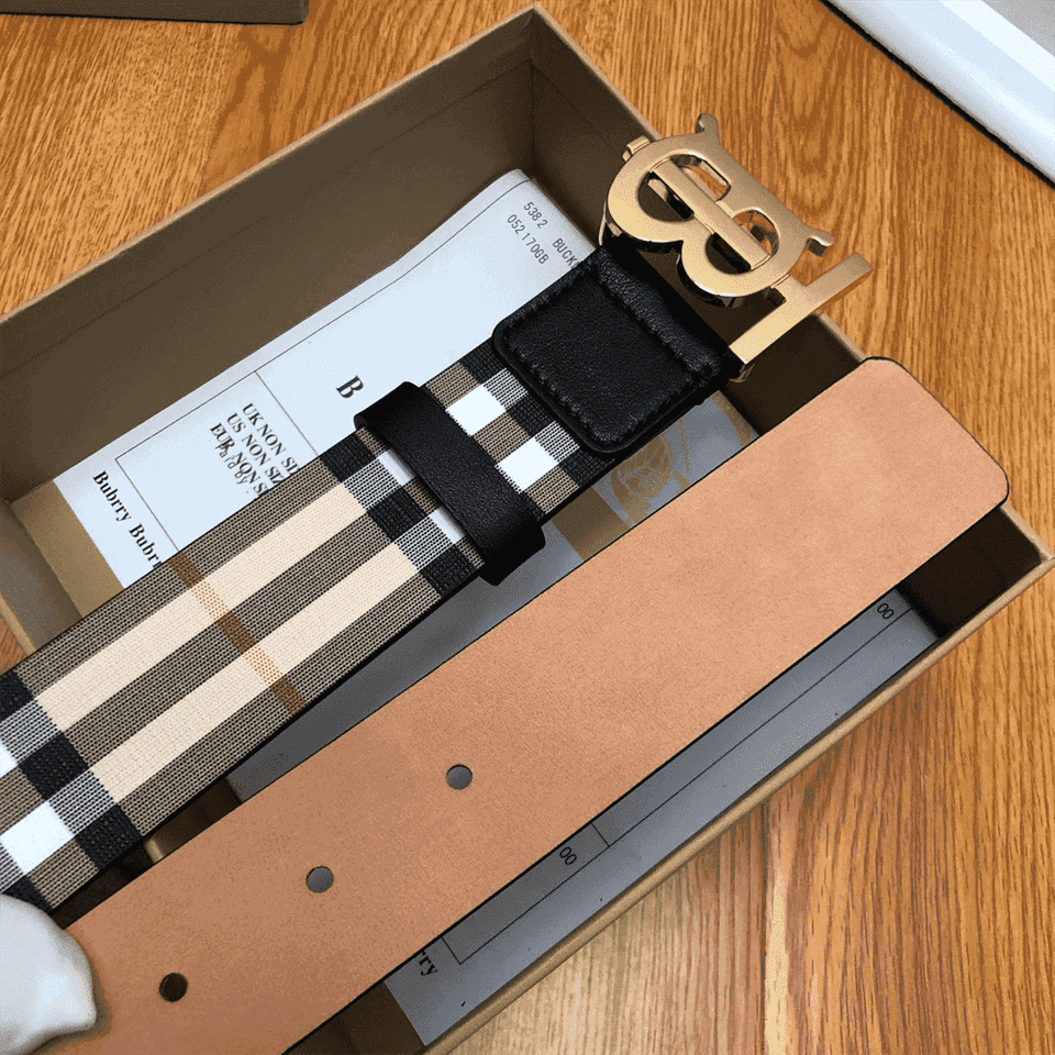 BURBERRY REVERSIBLE MONOGRAM MOTIF VINTAGE CHECK BELT