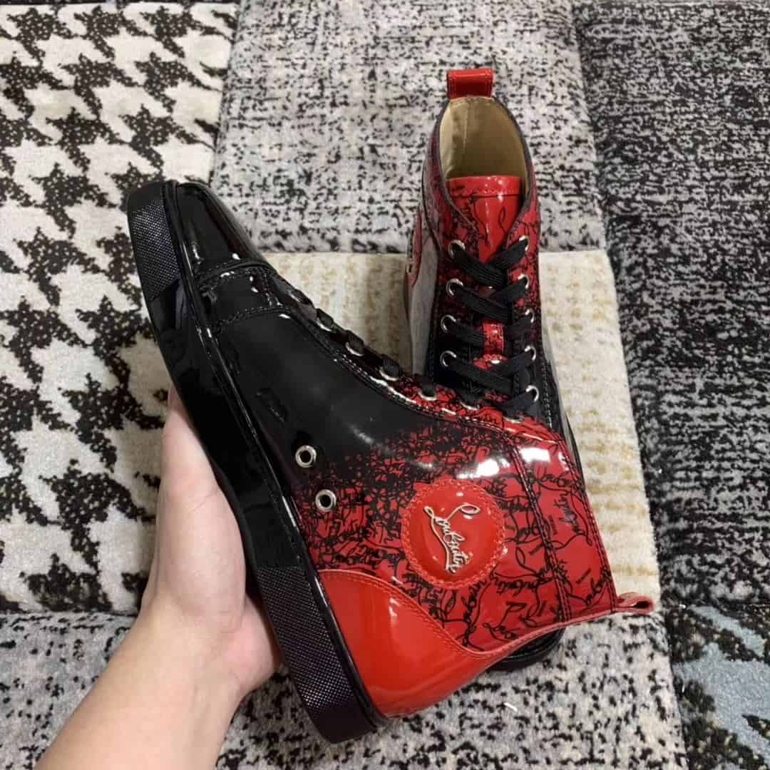 CHRISTIAN LOUBOUTIN HIGH TOP SNEAKER - CL15
