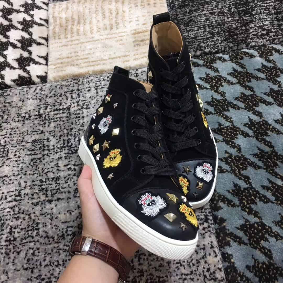 CHRISTIAN LOUBOUTIN HIGH TOP SNEAKER - CL49