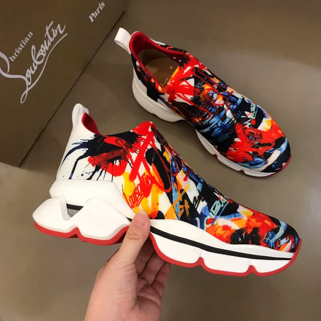 CHRISTIAN LOUBOUTIN SPACE RUN SOCK SNEAKER - CL63