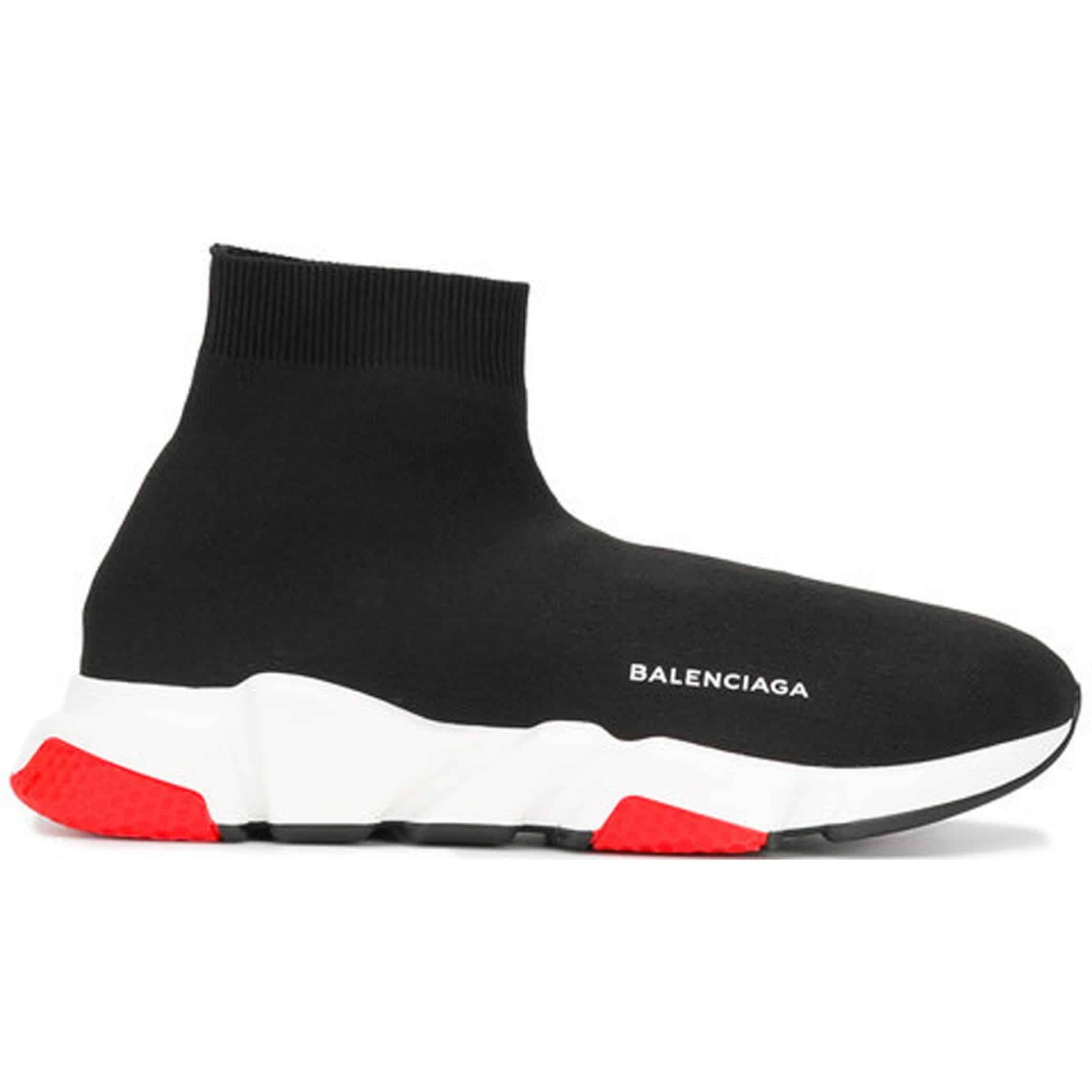 BALENCIAGA SPEED TRAINER BLACK RED - BB9