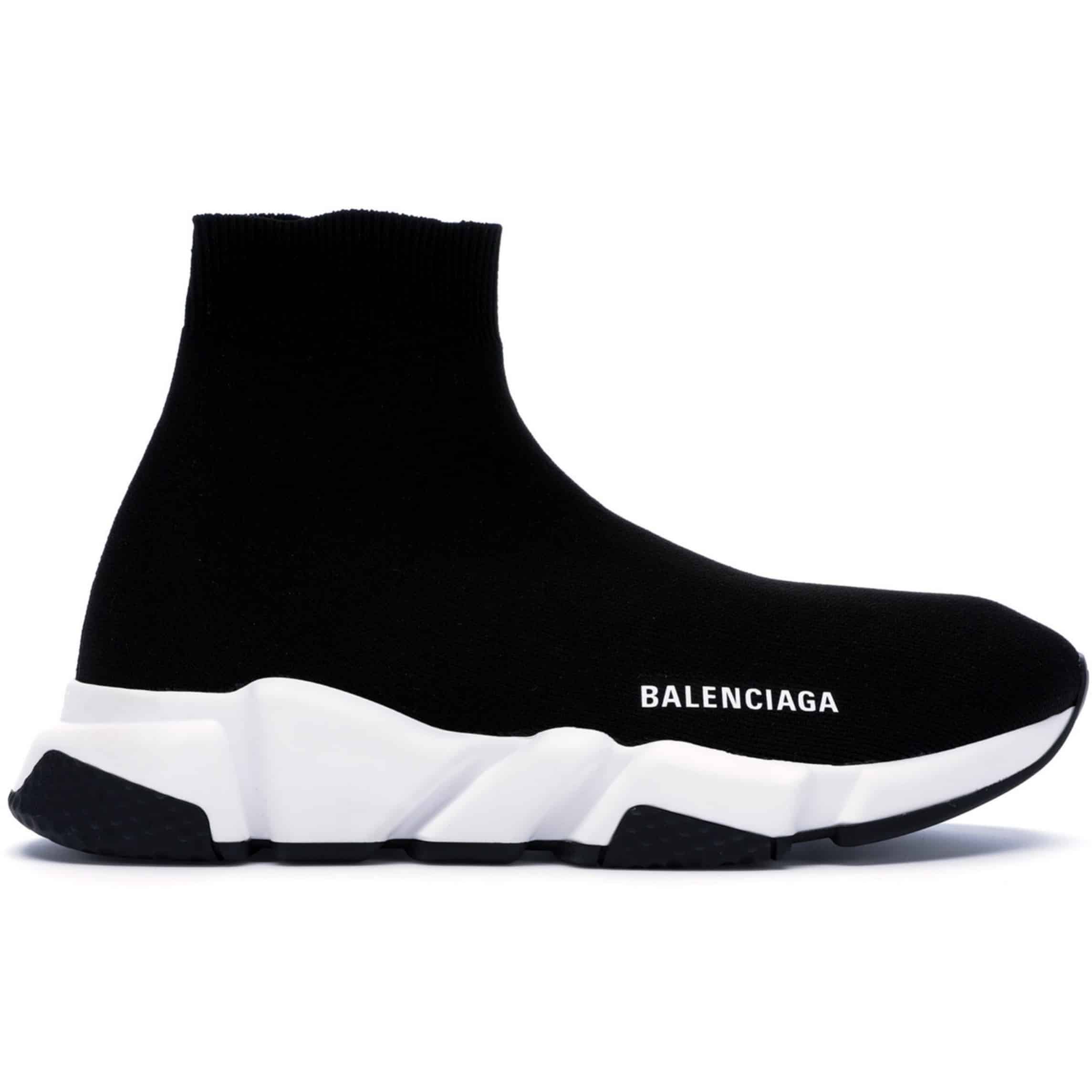 BALENCIAGA SPEED TRAINER BLACK WHITE - BB10