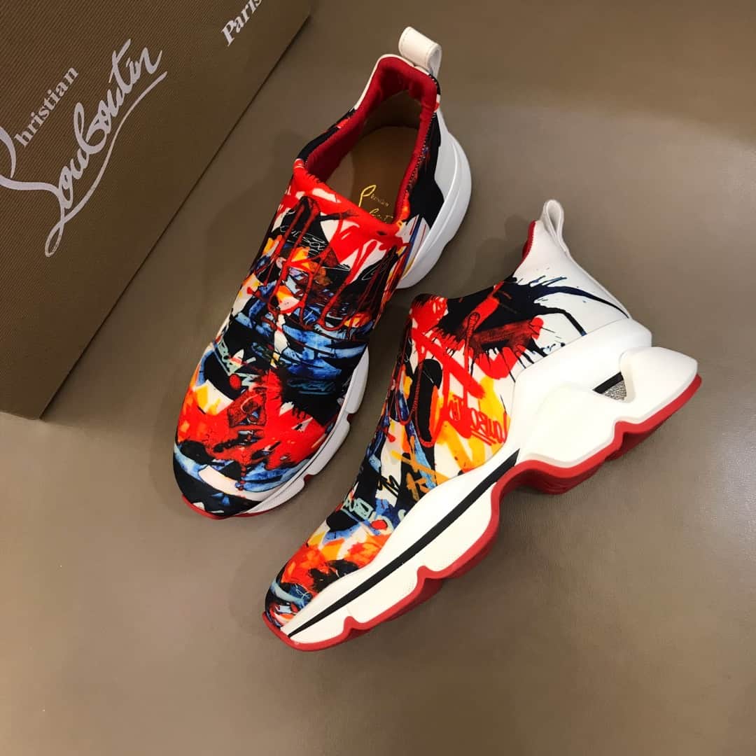 CHRISTIAN LOUBOUTIN SPACE RUN SOCK SNEAKER - CL63