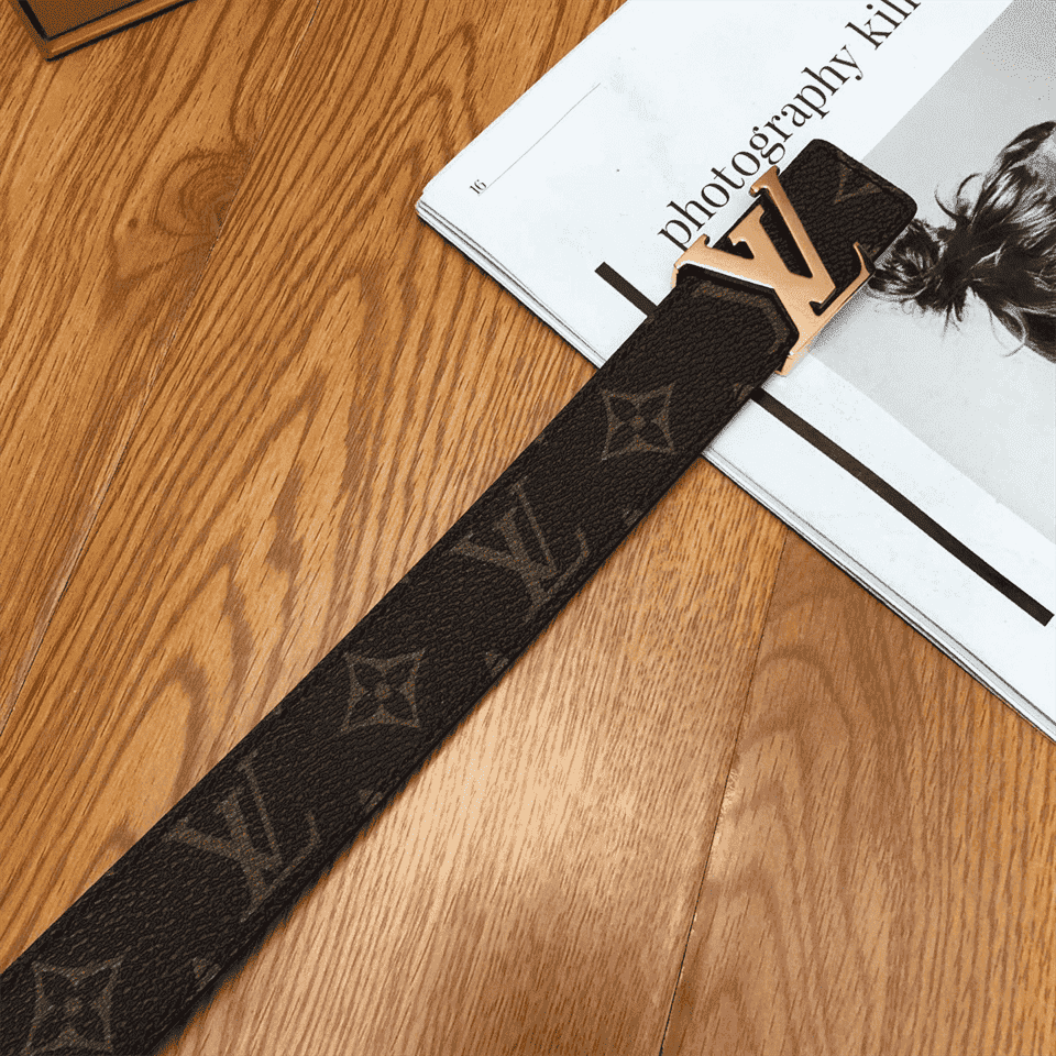 LOUIS VUITTON BELT LV INITIALES REVERSIBLE MONOGRAM ROSE POUDRE - B33