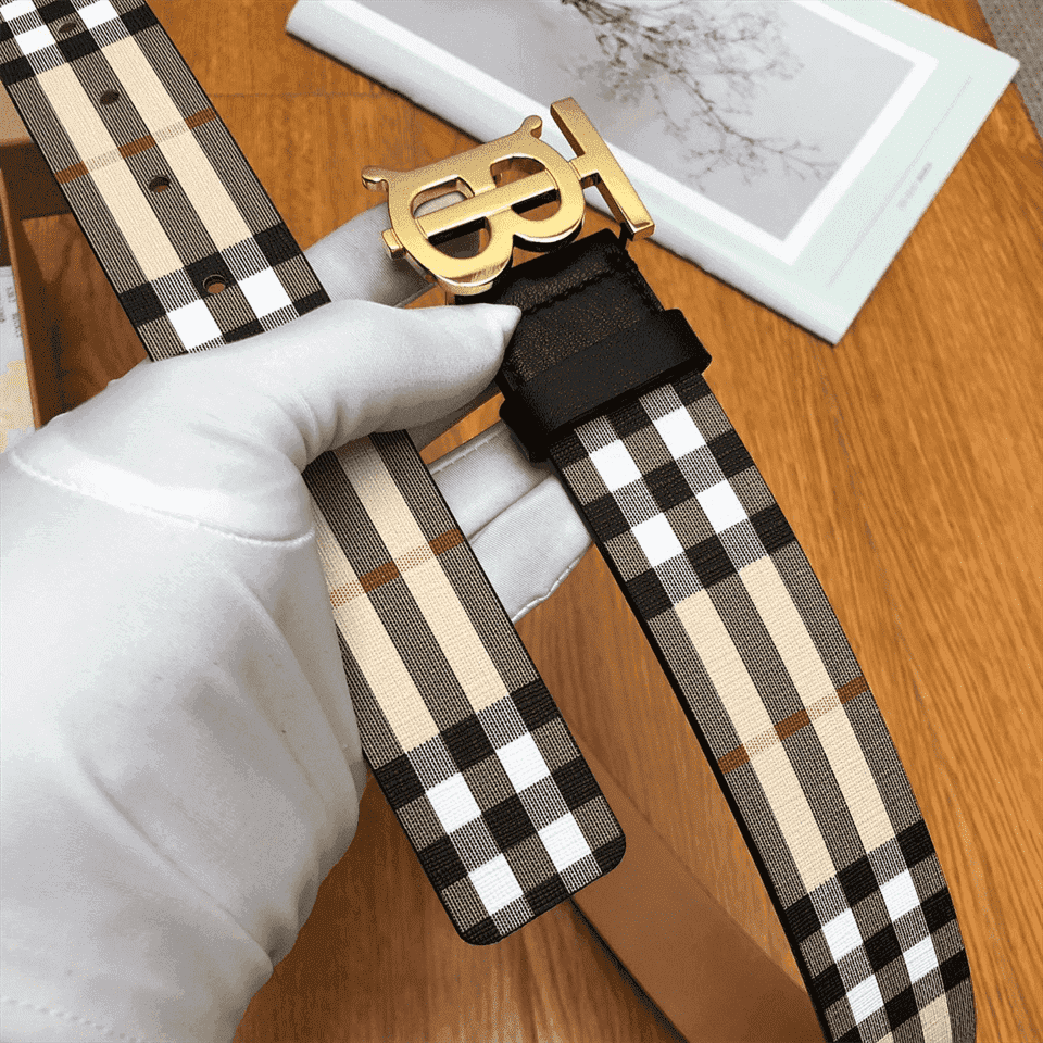 BURBERRY REVERSIBLE MONOGRAM MOTIF VINTAGE CHECK BELT