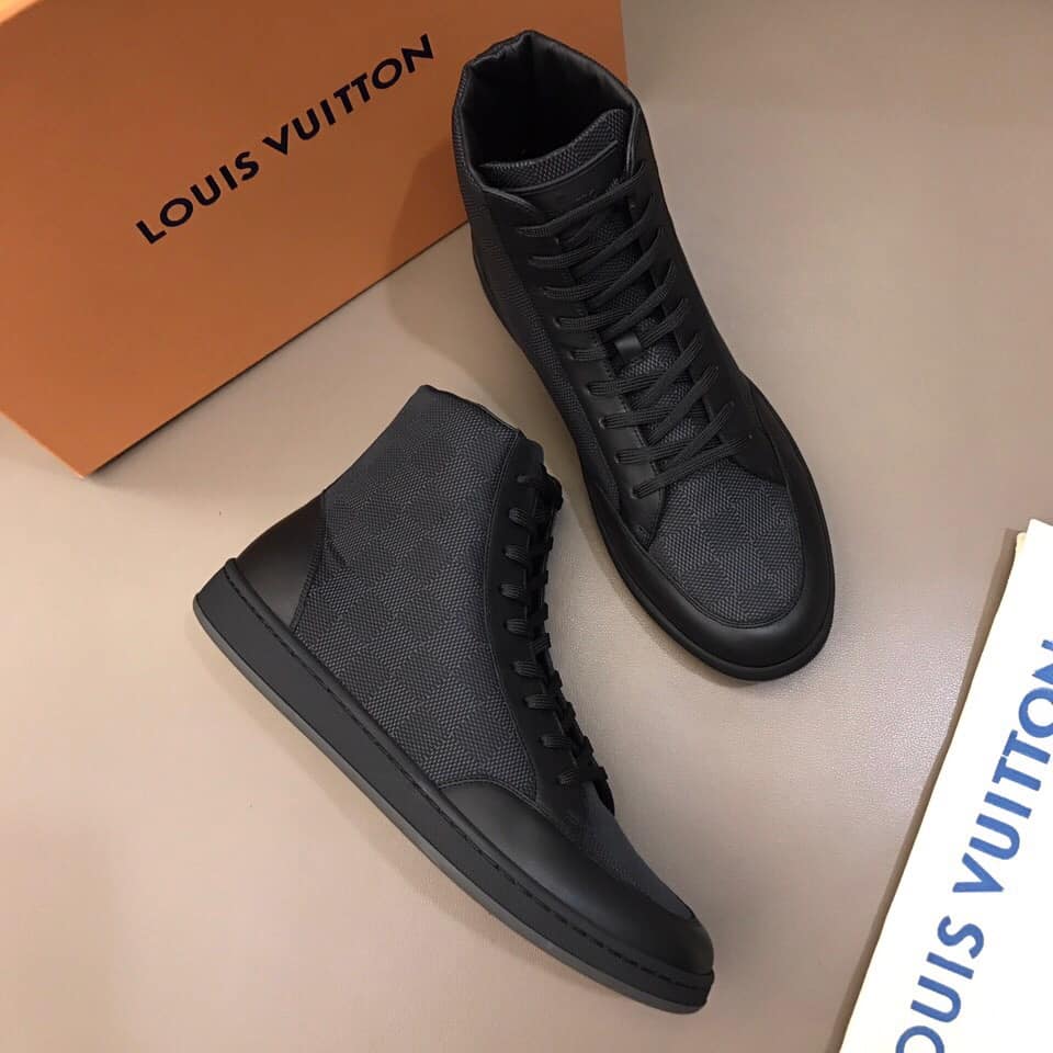 LOUIS VUITTON OFFSHORE HIGH TOP SNEAKER 'BLACK'