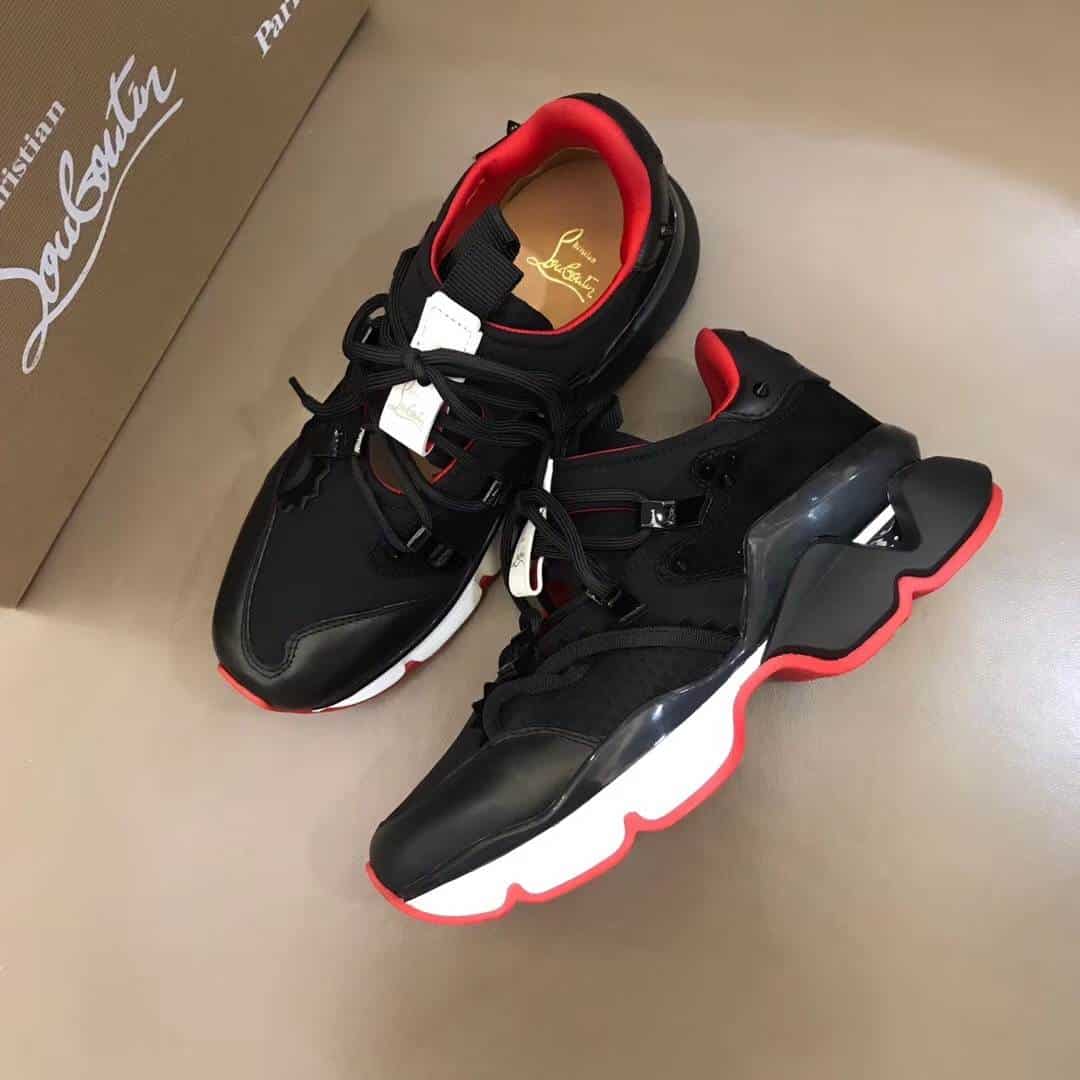 CHRISTIAN LOUBOUTIN RED- RUNNER SNEAKER - CL58