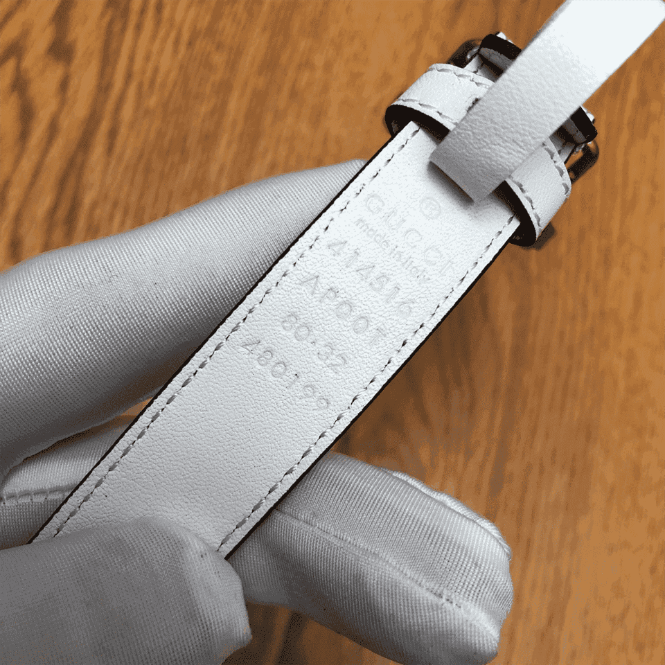 GUCCI PEARL STUDDED GG BELT - B14