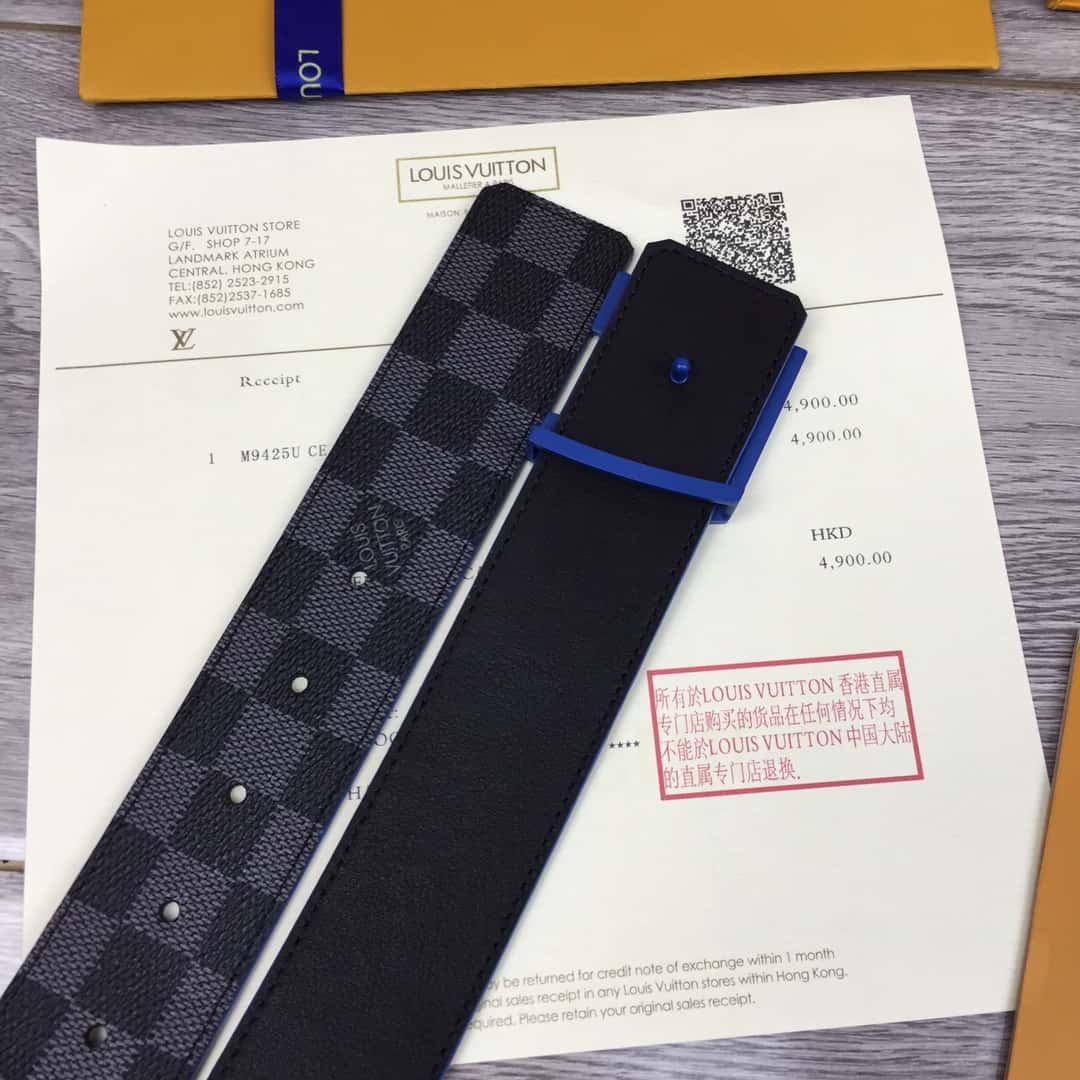 LV INITIALES 40MM RE.VERSIBLE BELT - B96