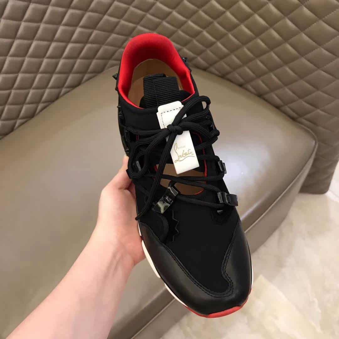 CHRISTIAN LOUBOUTIN RED- RUNNER SNEAKER - CL58