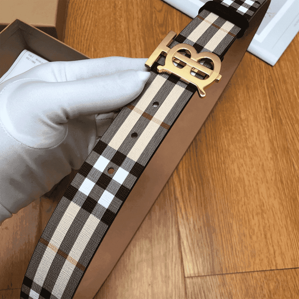 BURBERRY REVERSIBLE MONOGRAM MOTIF VINTAGE CHECK BELT