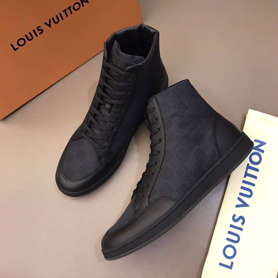 LOUIS VUITTON OFFSHORE HIGH TOP SNEAKER 'BLACK'