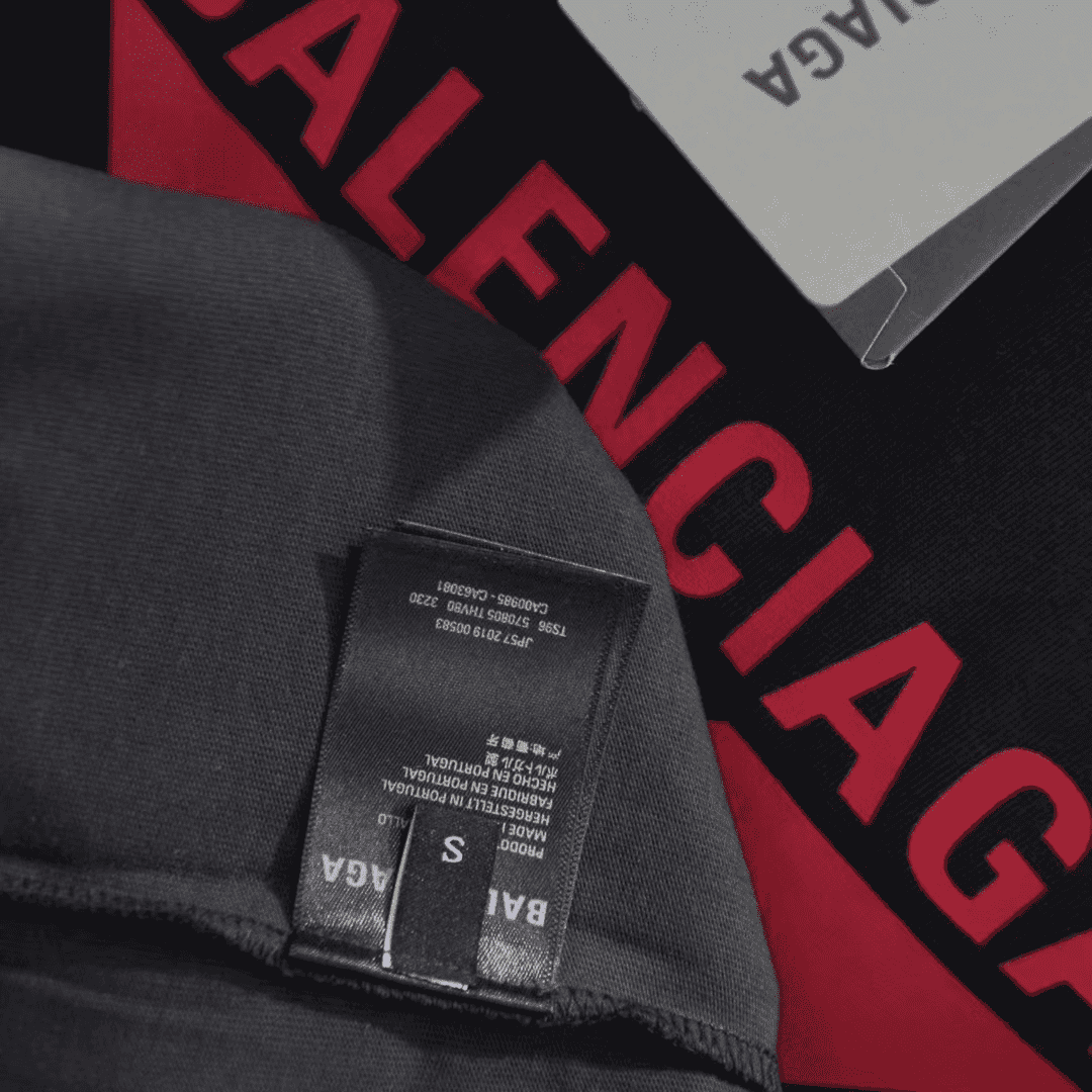 BALENCIAGA X-RATED BLACK COTTON-JERSEY T-SHIRT - BB39