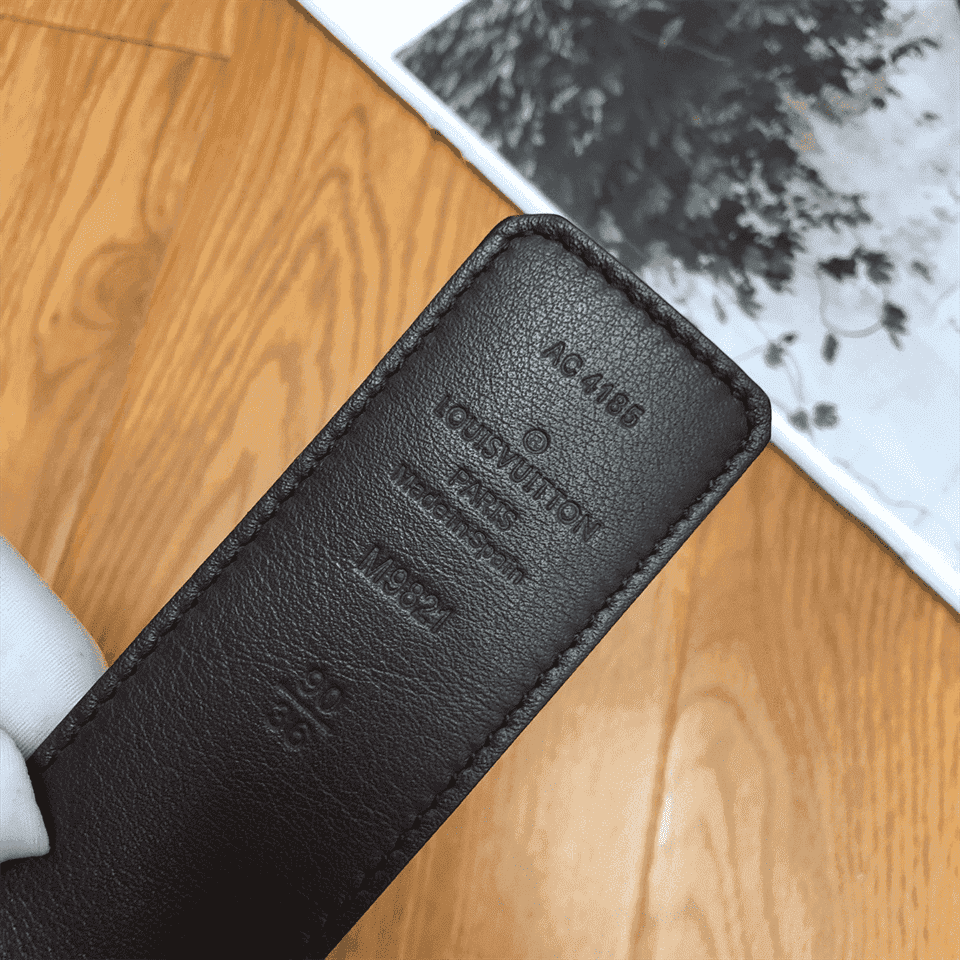 LOUIS VUITTON BELT INITIALES REVERSIBLE MONOGRAM 1W NOIR BLACK/BROWN - B32