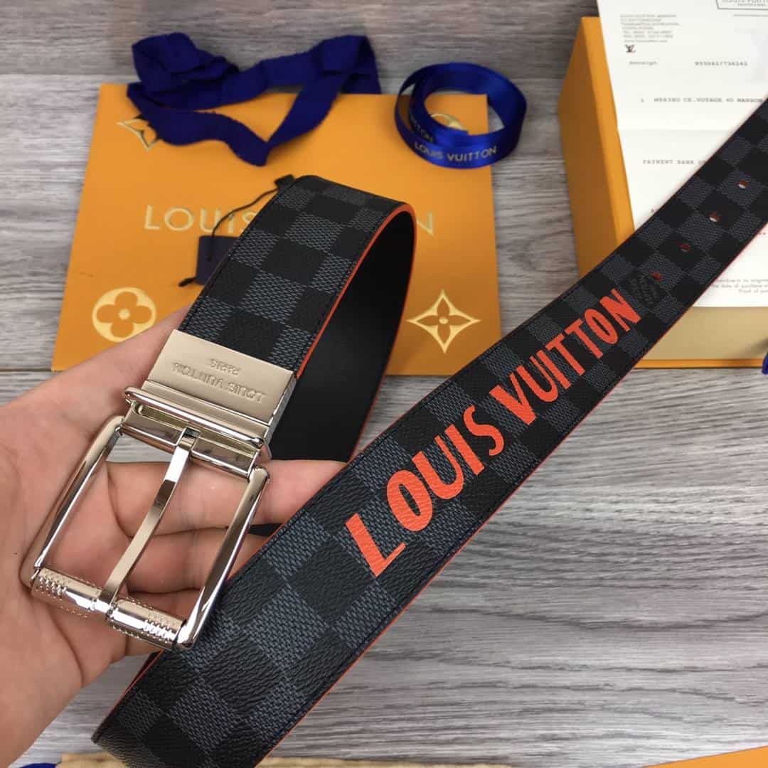 LOUIS VUITTON DA.MIER PRINT 40MM RE.VERSIBLE BELT - B136