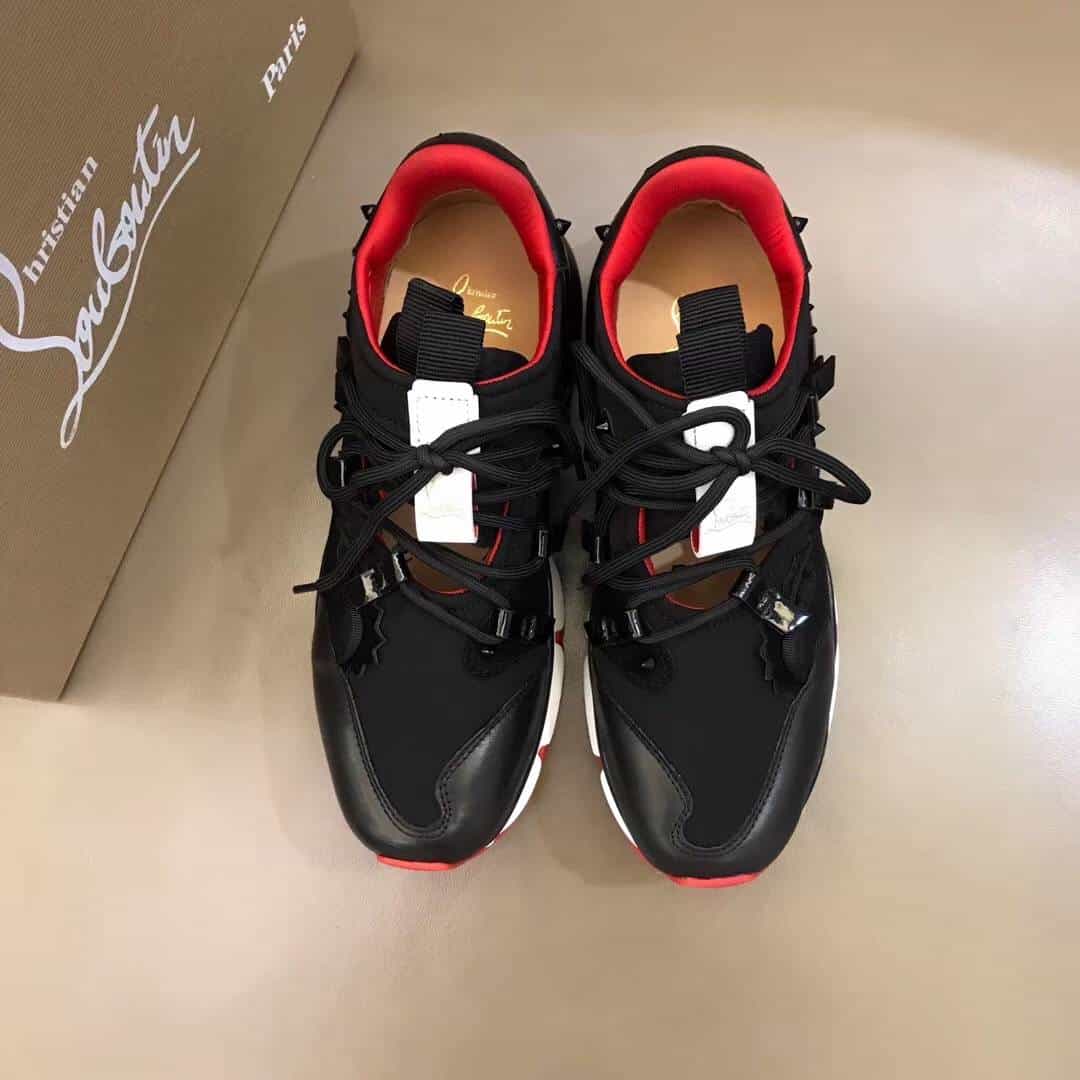 CHRISTIAN LOUBOUTIN RED- RUNNER SNEAKER - CL58