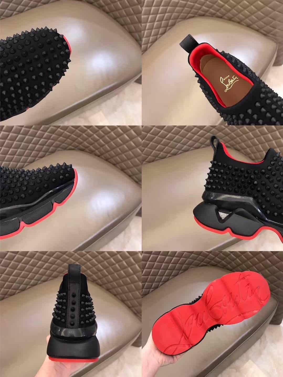 CHRISTIAN LOUBOUTIN SPIKE SOCK SNEAKER - CL52