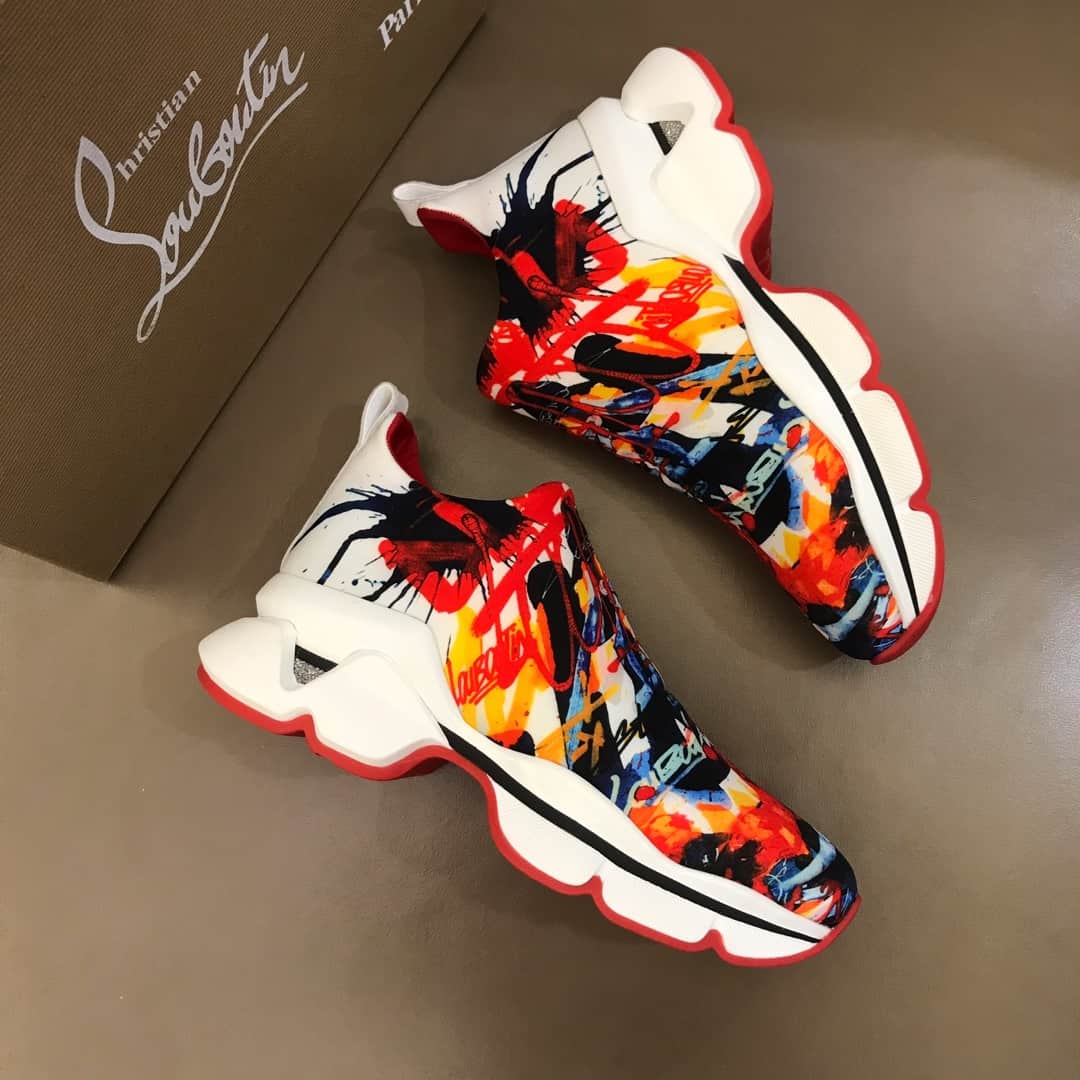 CHRISTIAN LOUBOUTIN SPACE RUN SOCK SNEAKER - CL63