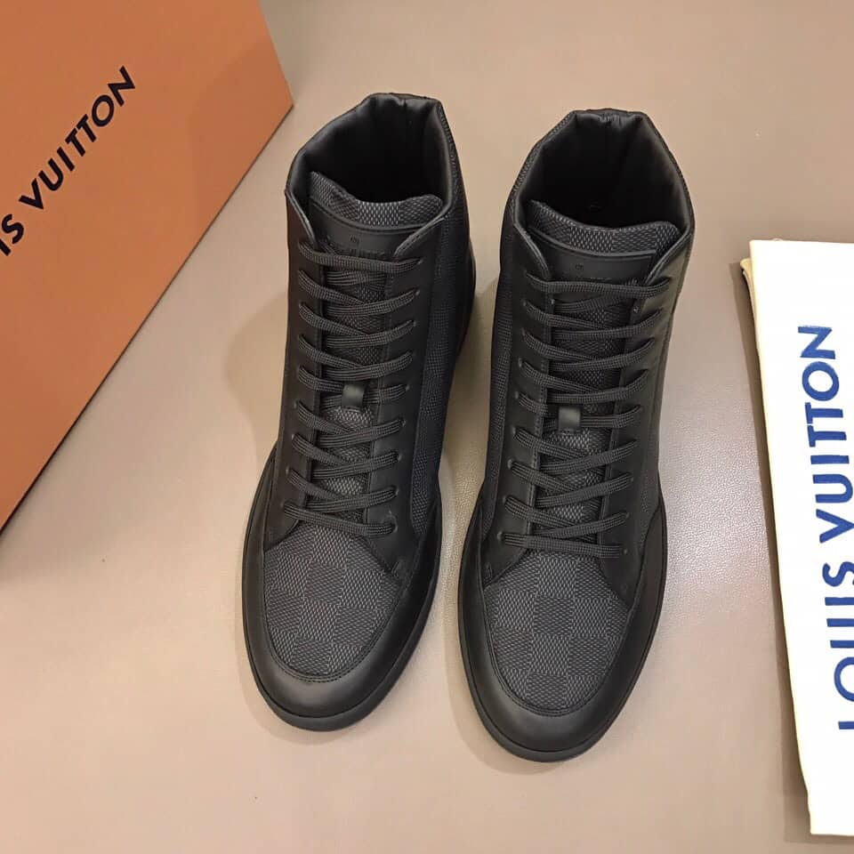 LOUIS VUITTON OFFSHORE HIGH TOP SNEAKER 'BLACK'