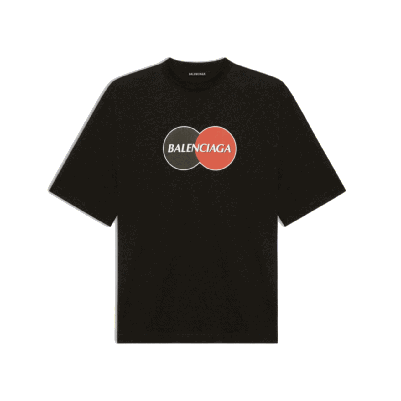 BALENCIAGA UNIFORM LARGE FIT T-SHIRT IN BLACK VINTAGE JERSEY - BB40