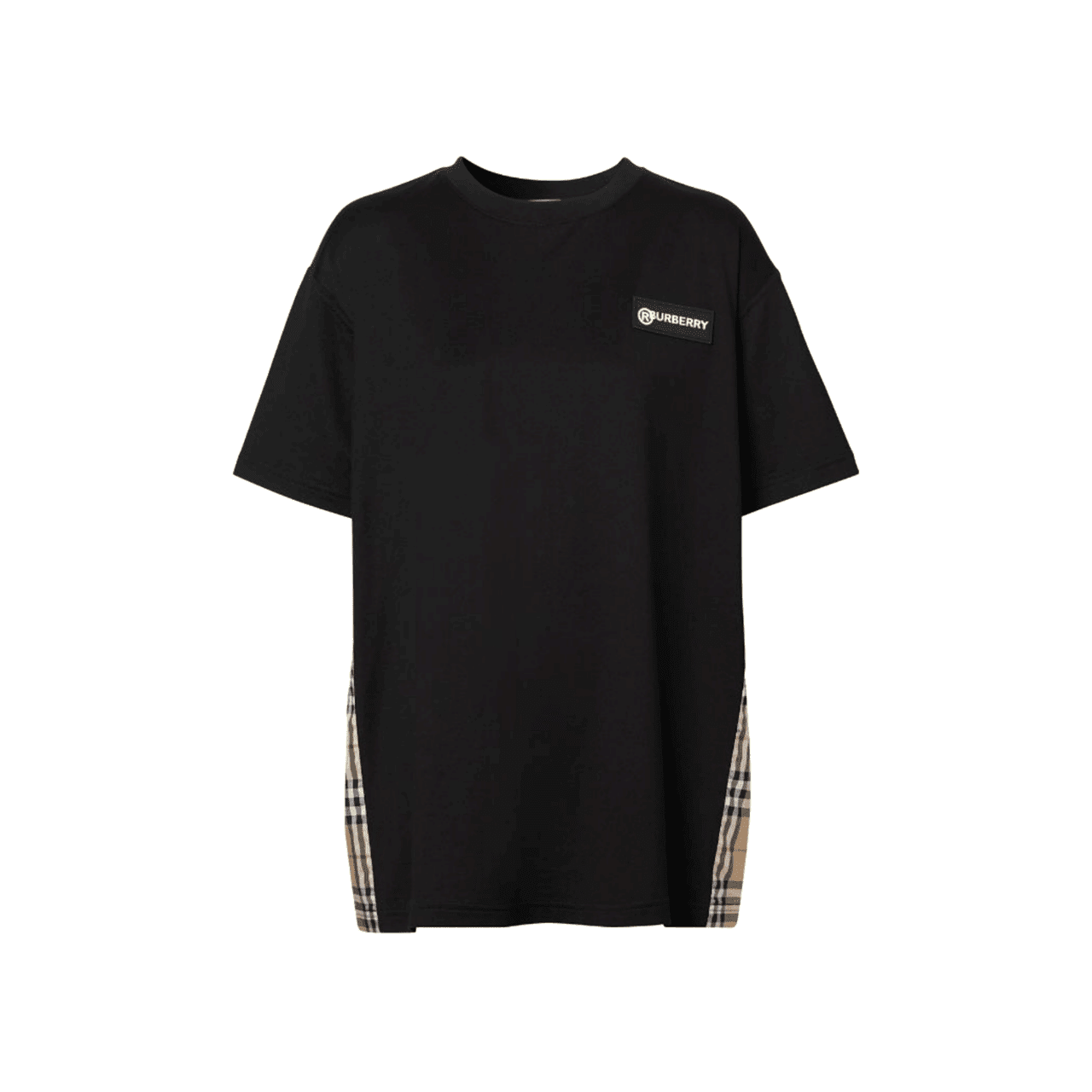 BURBERRY VINTAGE CHECK PANEL T-SHIRT - BBR62