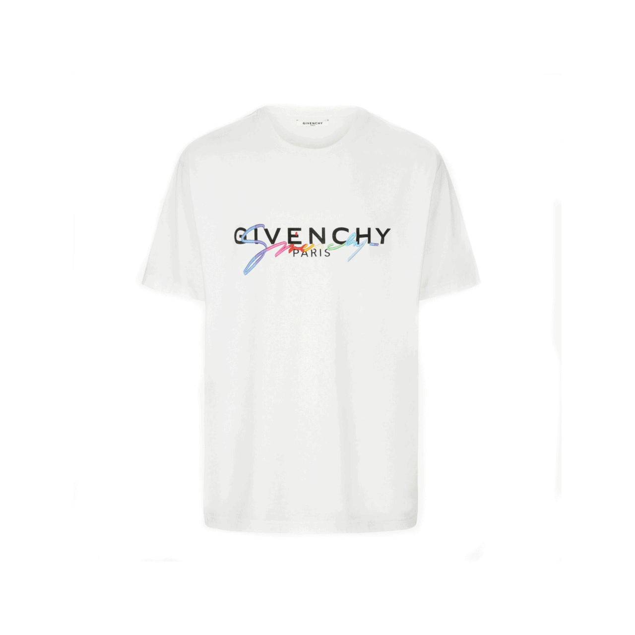 GIVENCHY RAINBOW SIGNATURE COTTON T-SHIRT