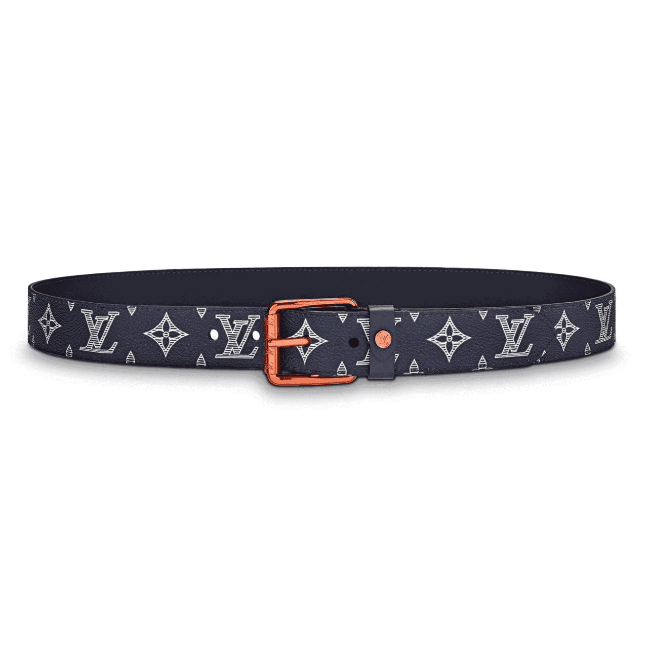 LOUIS VUITTON BELT VOYA.GER MONOGRAM UPSIDE DOWN INK NA.VY - B99