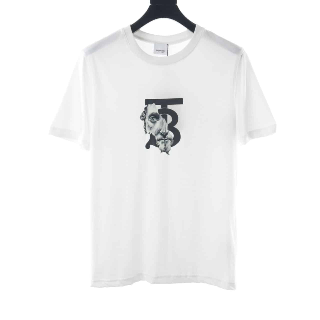 BALENCIAGA ANGEL PRINT CREW NECK T SHIRT