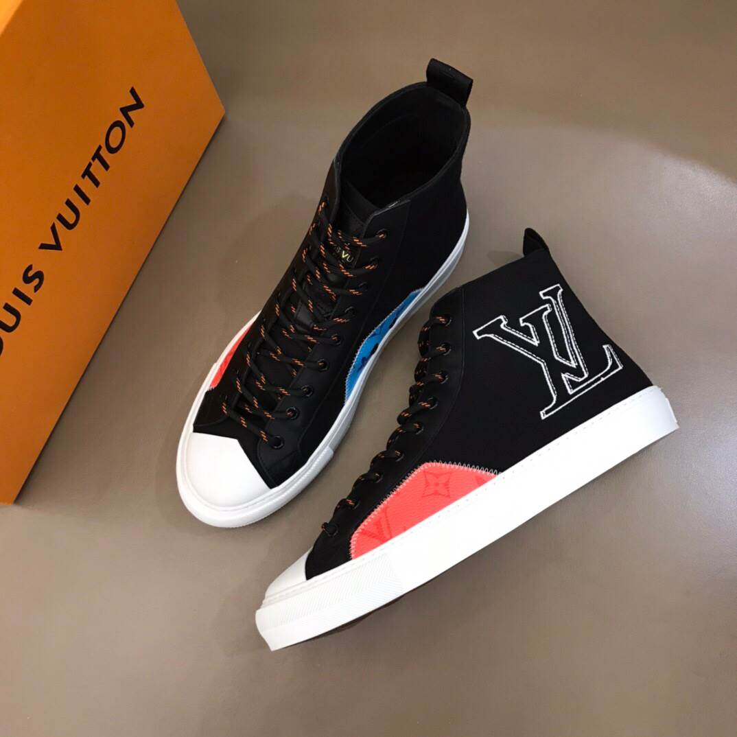 LOUIS VUITTON TATTOO HIGH TOP BLACK SNEAKER - LV77