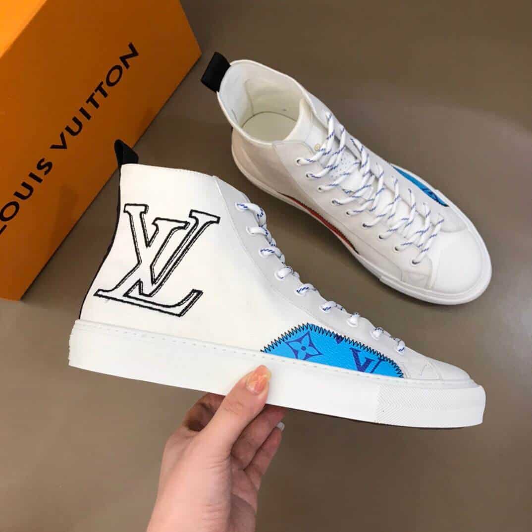 LOUIS VUITTON TATTOO HIGH TOP WHITE SNEAKER - LV76