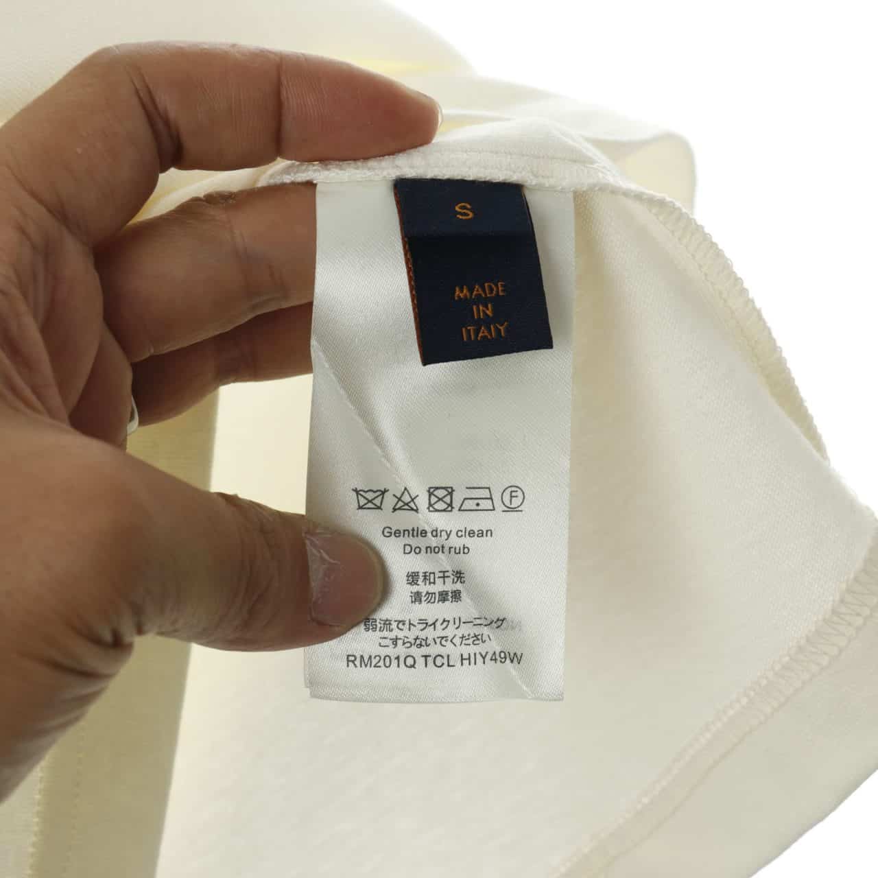 LOUIS VUITTON SIGNATURE EMBROIDERED LOGO T-SHIRT