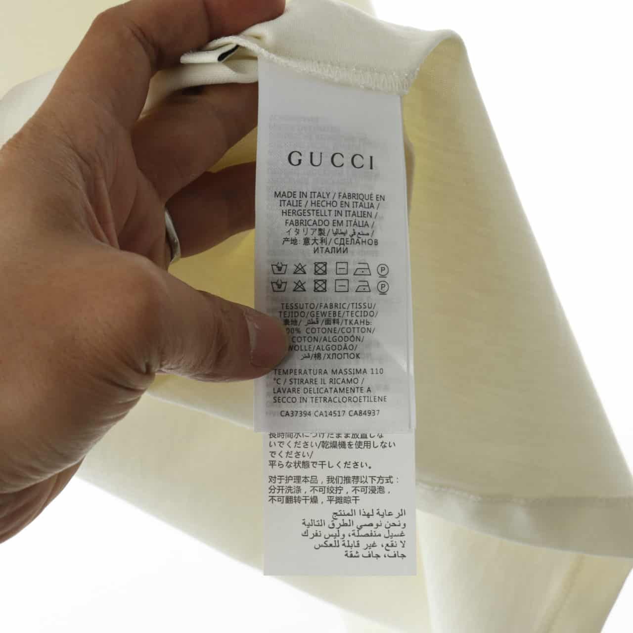 GUCCI 20SS LIGHTNING LOGO SHORT SLEEVE T SHIRT