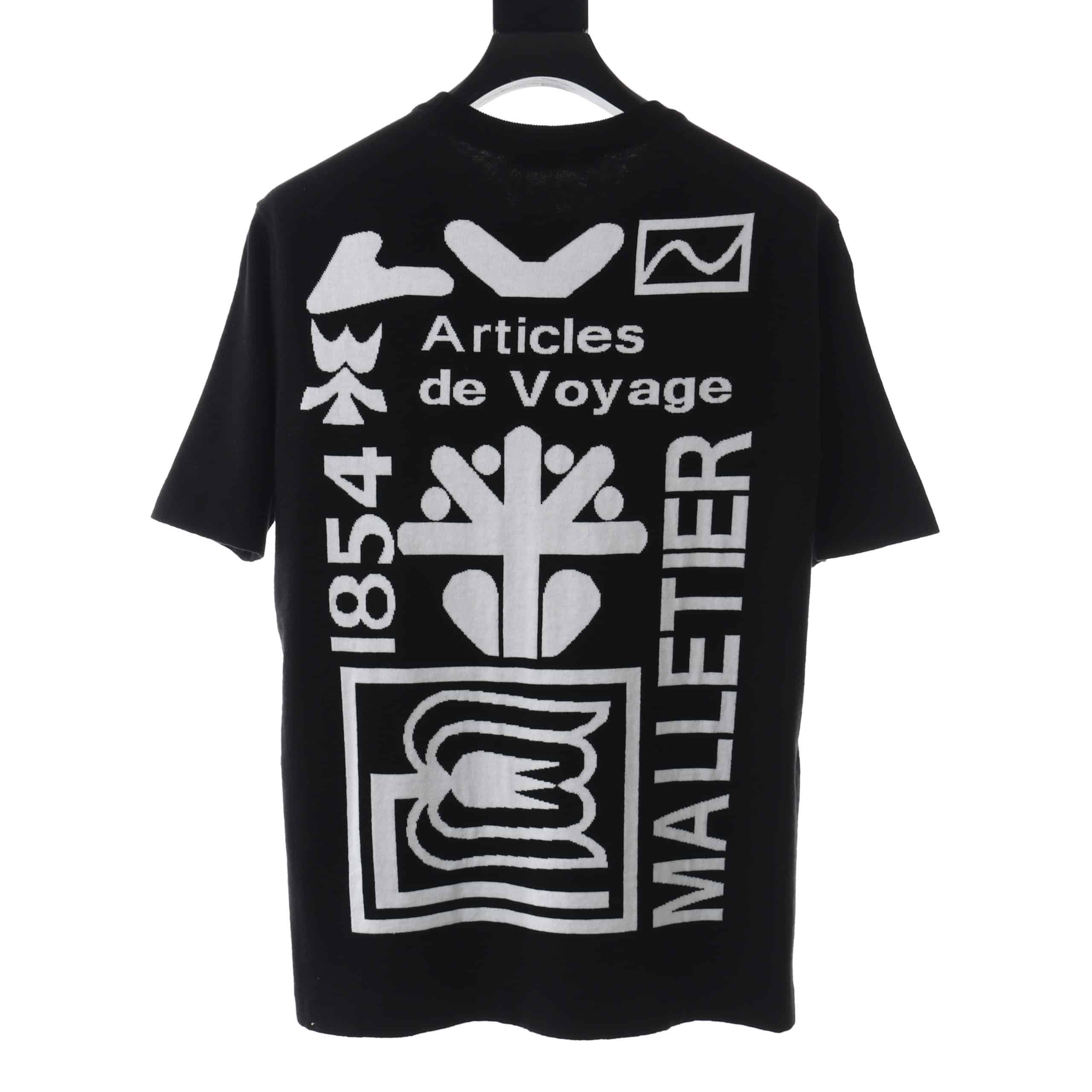 LOUIS VUITTON INTARSIA GRAPHIC KNITTED