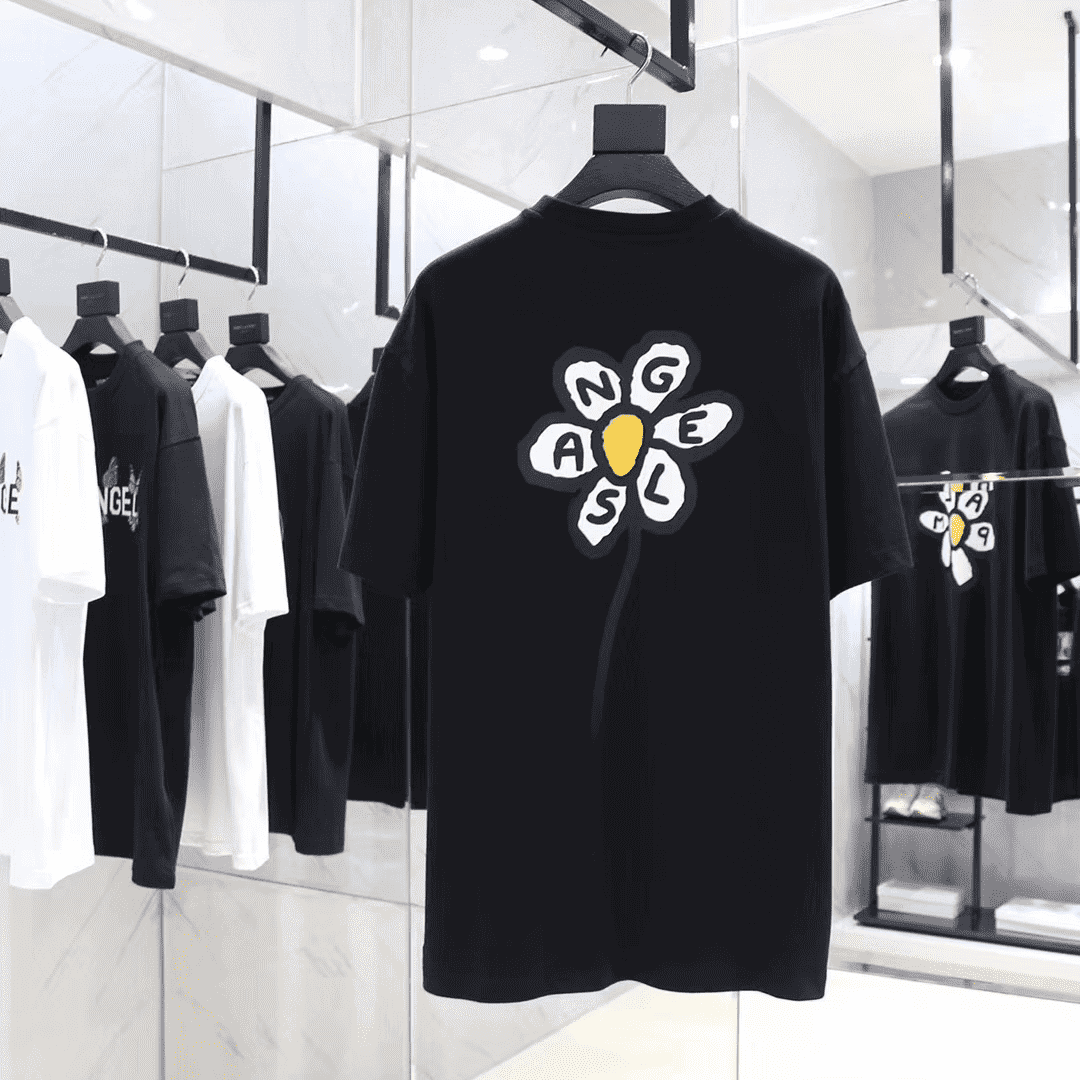 PALM ANGELS FLOWER PRINT TEE - PA18