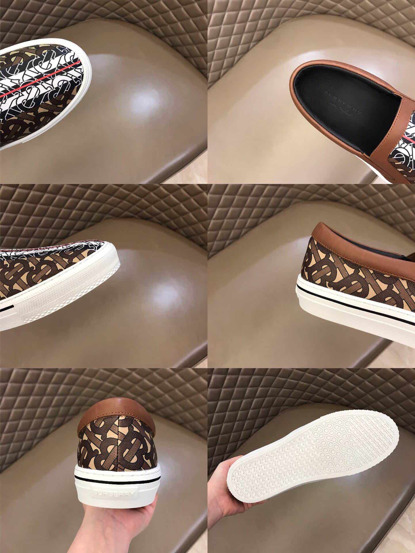 BURBERRY LEATHER VINGATE SNEAKER- BBR81