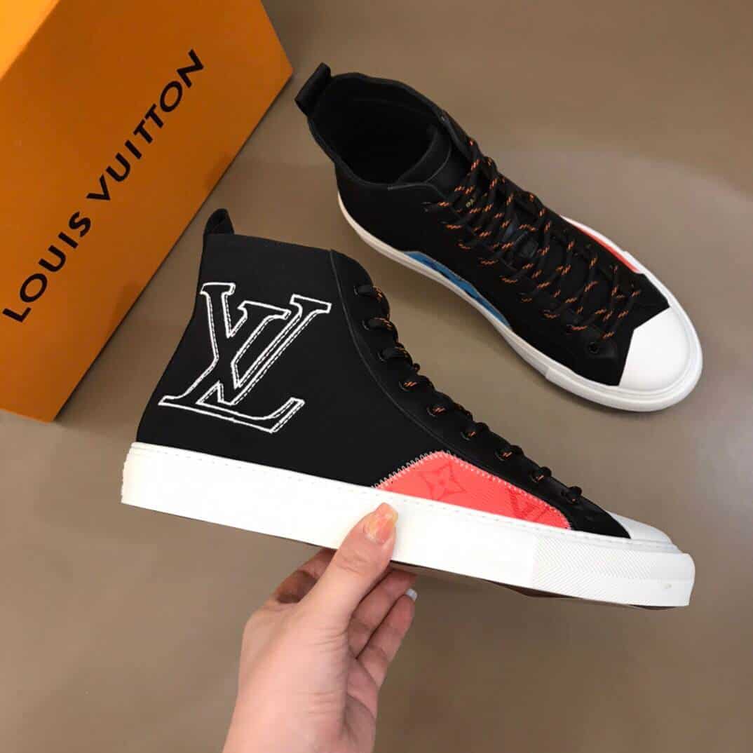 LOUIS VUITTON TATTOO HIGH TOP BLACK SNEAKER - LV77