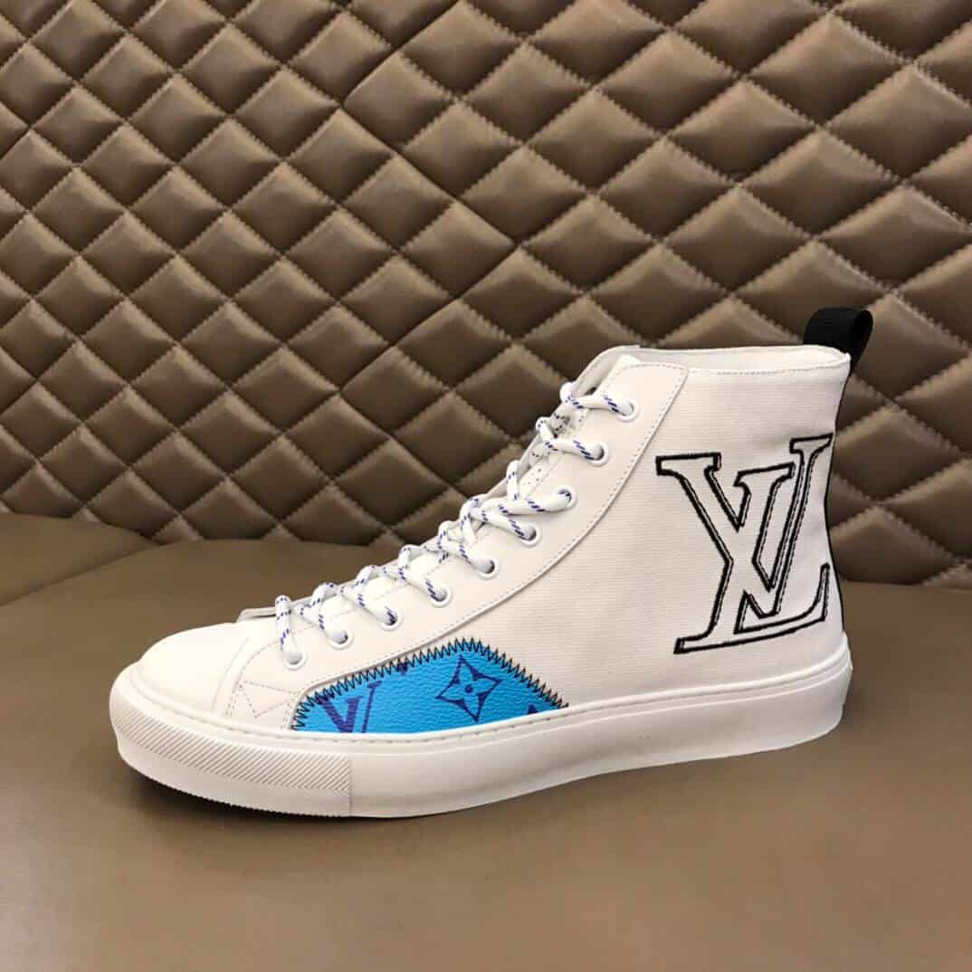 LOUIS VUITTON TATTOO HIGH TOP WHITE SNEAKER - LV76