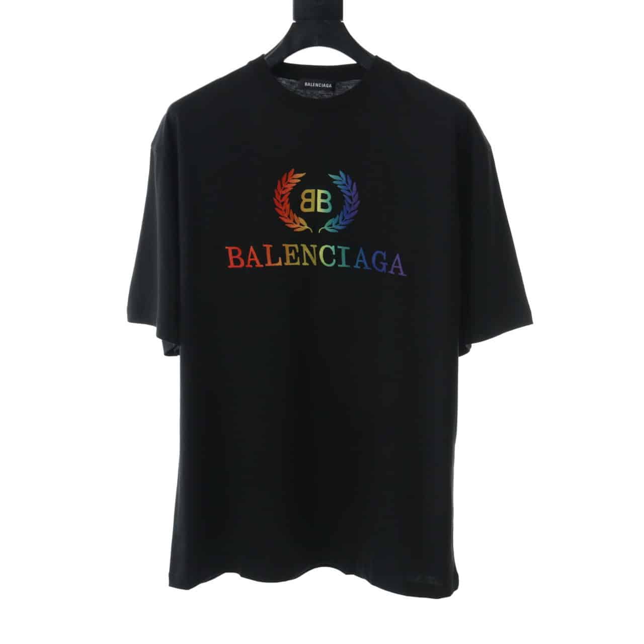 BALENCIAGA RAINBOW SHORT SLEEVE T SHIRT