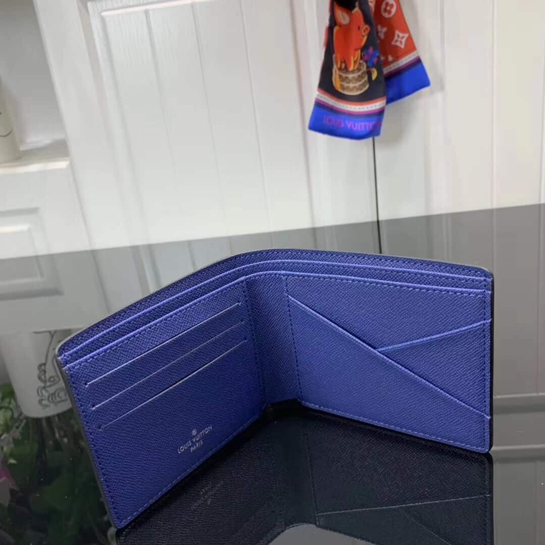LOUIS VUITTON BLUE MULTIPLE WALLET