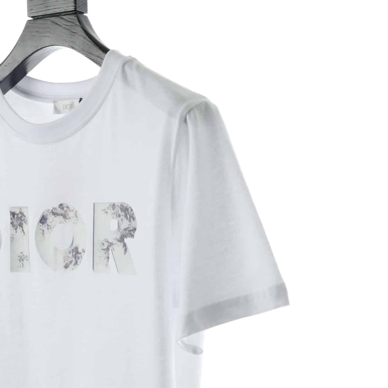 DIOR LETTER RENDERING HEAT TRANSFER LOGO T-SHIRT