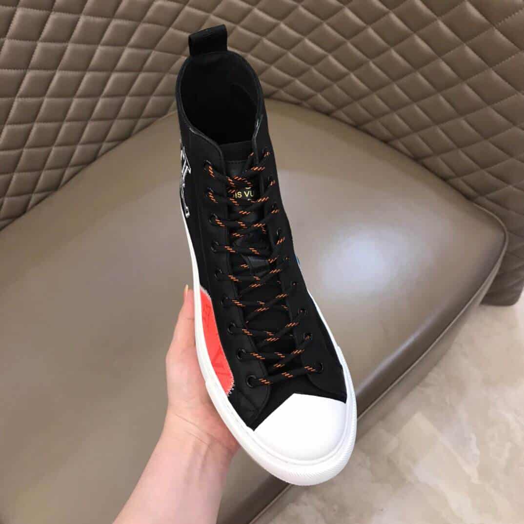 LOUIS VUITTON TATTOO HIGH TOP BLACK SNEAKER - LV77