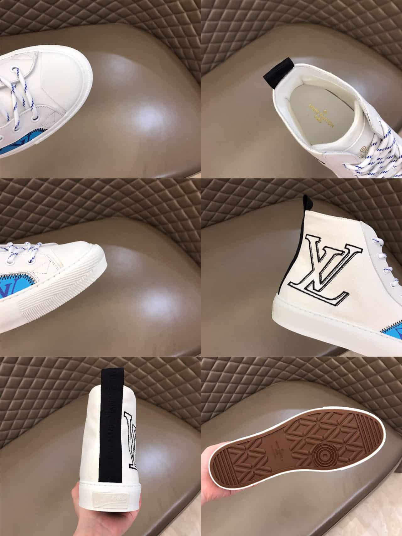 LOUIS VUITTON TATTOO HIGH TOP WHITE SNEAKER - LV76
